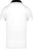 Férfi galléros jersey póló, kontrasztos gallérral, Kariban KA260, White/Navy-XL