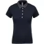 Női galléros jersey póló, kontrasztos gallérral, Kariban KA261, Navy/Dark Grey Heather-XL