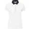 Női galléros jersey póló, kontrasztos gallérral, Kariban KA261, White/Navy-L