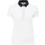 Női galléros jersey póló, kontrasztos gallérral, Kariban KA261, White/Navy-XL