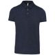 Férfi galléros rövid ujjú jersey póló, Kariban KA262, French Navy Heather-L