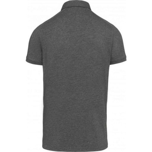 Férfi galléros rövid ujjú jersey póló, Kariban KA262, Grey Heather-M