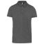 Férfi galléros rövid ujjú jersey póló, Kariban KA262, Grey Heather-S