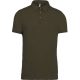 Férfi galléros rövid ujjú jersey póló, Kariban KA262, Light Khaki-2XL