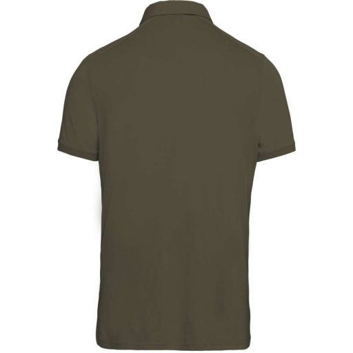 Férfi galléros rövid ujjú jersey póló, Kariban KA262, Light Khaki-L