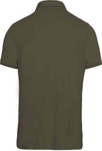 Férfi galléros rövid ujjú jersey póló, Kariban KA262, Light Khaki-S