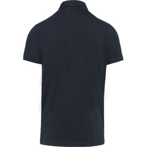 Férfi galléros rövid ujjú jersey póló, Kariban KA262, Navy-S