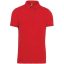 Férfi galléros rövid ujjú jersey póló, Kariban KA262, Red-M