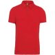 Férfi galléros rövid ujjú jersey póló, Kariban KA262, Red-S