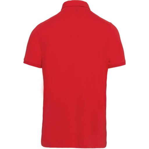 Férfi galléros rövid ujjú jersey póló, Kariban KA262, Red-XL