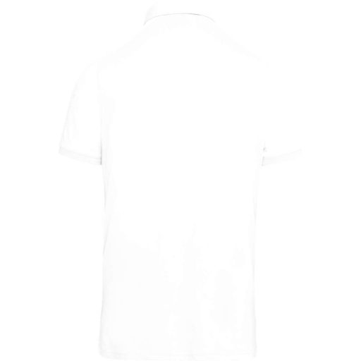 Férfi galléros rövid ujjú jersey póló, Kariban KA262, White-XL