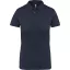 Női galléros rövid ujjú jersey póló, Kariban KA263, French Navy Heather-XL