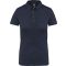 Női galléros rövid ujjú jersey póló, Kariban KA263, French Navy Heather-XS