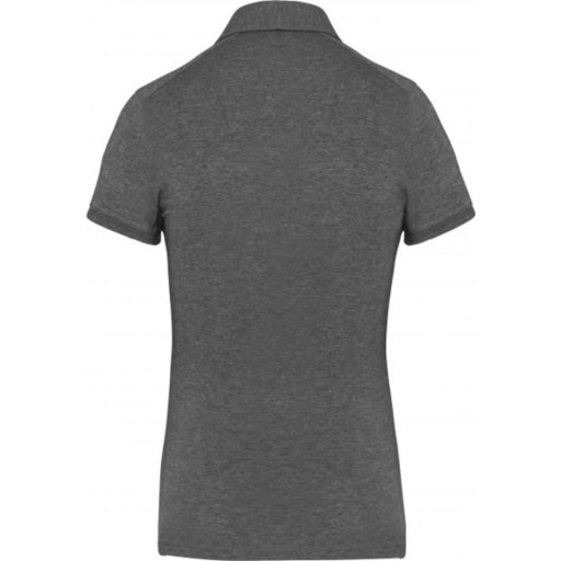 Női galléros rövid ujjú jersey póló, Kariban KA263, Grey Heather-S