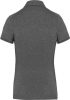 Női galléros rövid ujjú jersey póló, Kariban KA263, Grey Heather-XS