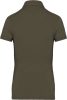 Női galléros rövid ujjú jersey póló, Kariban KA263, Light Khaki-M