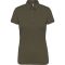 Női galléros rövid ujjú jersey póló, Kariban KA263, Light Khaki-S