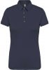 Női galléros rövid ujjú jersey póló, Kariban KA263, Navy-S