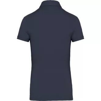   Női galléros rövid ujjú jersey póló, Kariban KA263, Navy-XS