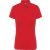 Női galléros rövid ujjú jersey póló, Kariban KA263, Red-2XL