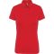 Női galléros rövid ujjú jersey póló, Kariban KA263, Red-M