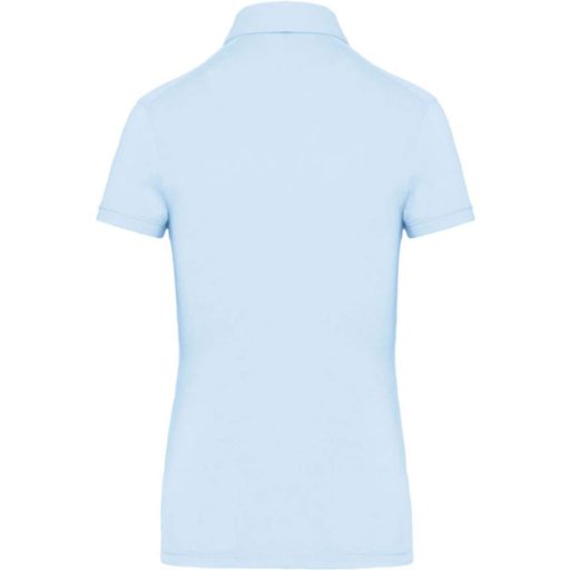Női galléros rövid ujjú jersey póló, Kariban KA263, Sky Blue-L