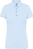 Női galléros rövid ujjú jersey póló, Kariban KA263, Sky Blue-XS