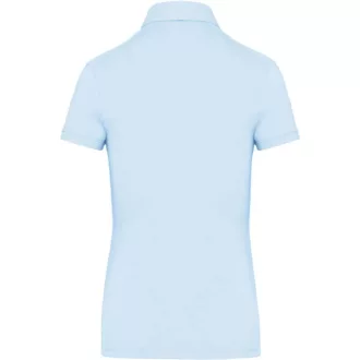  Női galléros rövid ujjú jersey póló, Kariban KA263, Sky Blue-XS