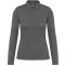 Női galléros hosszú ujjú jersey póló, Kariban KA265, Grey Heather-2XL