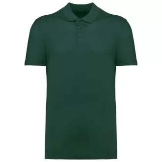   Unisex pamut piké galléros póló Kariban KA295 Bottle Green-M
