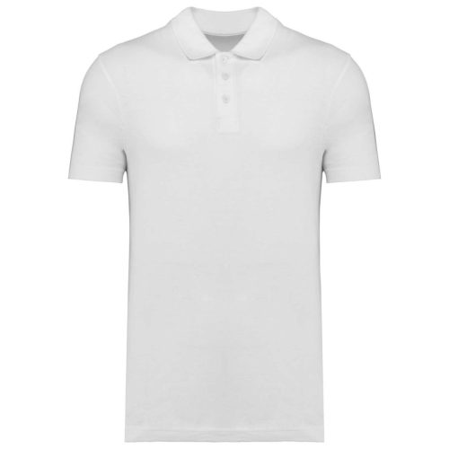 Unisex pamut piké galléros póló Kariban KA295 White-XXS