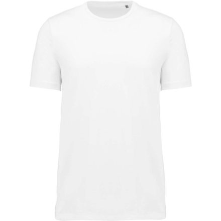 Férfi környakas pamut póló, Supima pamutból, Kariban KA3000, White-XL