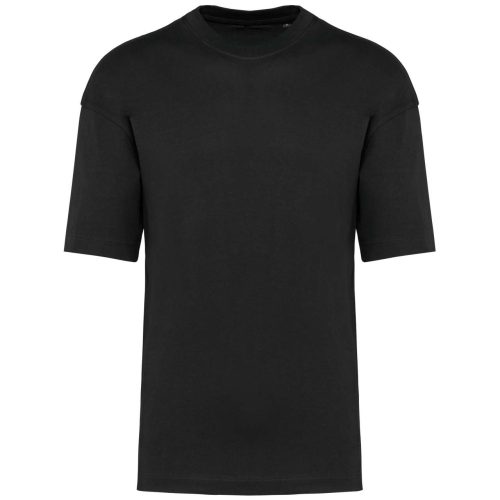 Uniszex szélesebb szabású környakas póló, Kariban KA3008, Black-S