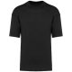 Uniszex szélesebb szabású környakas póló, Kariban KA3008, Black-S
