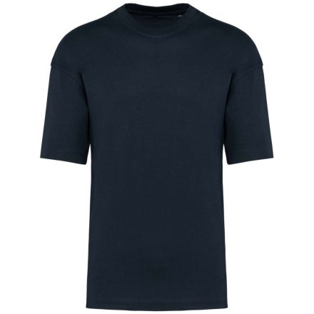 Uniszex szélesebb szabású környakas póló, Kariban KA3008, Navy-XL