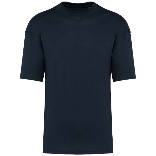 Uniszex szélesebb szabású környakas póló, Kariban KA3008, Navy-XS