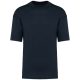 Uniszex szélesebb szabású környakas póló, Kariban KA3008, Navy-XS