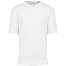   Uniszex szélesebb szabású környakas póló, Kariban KA3008, White-XS