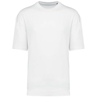   Uniszex szélesebb szabású környakas póló, Kariban KA3008, White-XS