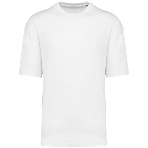 Uniszex szélesebb szabású környakas póló, Kariban KA3008, White-XS