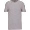 Férfi rövid ujjú környakas sztreccs póló, Kariban KA3012, Light Grey Heather-2XL