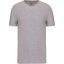 Férfi rövid ujjú környakas sztreccs póló, Kariban KA3012, Light Grey Heather-2XL
