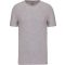 Férfi rövid ujjú környakas sztreccs póló, Kariban KA3012, Light Grey Heather-3XL
