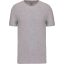 Férfi rövid ujjú környakas sztreccs póló, Kariban KA3012, Light Grey Heather-L