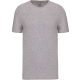 Férfi rövid ujjú környakas sztreccs póló, Kariban KA3012, Light Grey Heather-M