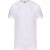 Férfi rövid ujjú környakas sztreccs póló, Kariban KA3012, White-3XL
