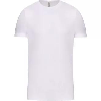   Férfi rövid ujjú környakas sztreccs póló, Kariban KA3012, White-S