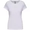 Női rövid ujjú környakas sztreccs póló, Kariban KA3013, White-XL
