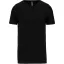 Férfi rövid ujjú V-nyakú sztreccs póló, Kariban KA3014, Black-2XL