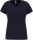 Női rövid ujjú V-nyakú sztreccs póló, Kariban KA3015, Navy-XL
